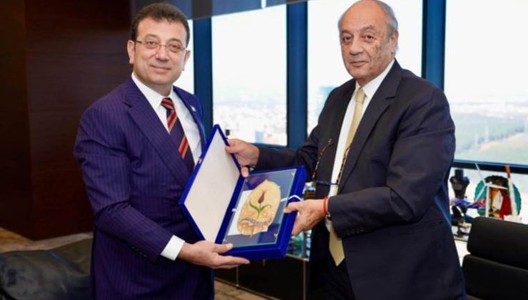 İBB Başkanı Ekrem İmamoğlu’ndan Anadolu Efes Kulübü Başkanı Tuncay Özilhan’a ziyaret