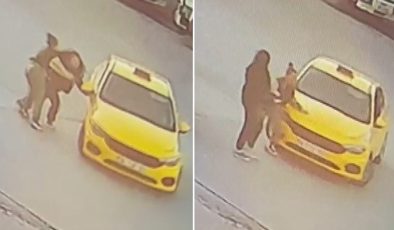 Gerçeği kamera görüntüleri ortaya çıkardı: Taksici İngiliz anahtarıyla saldırmış!