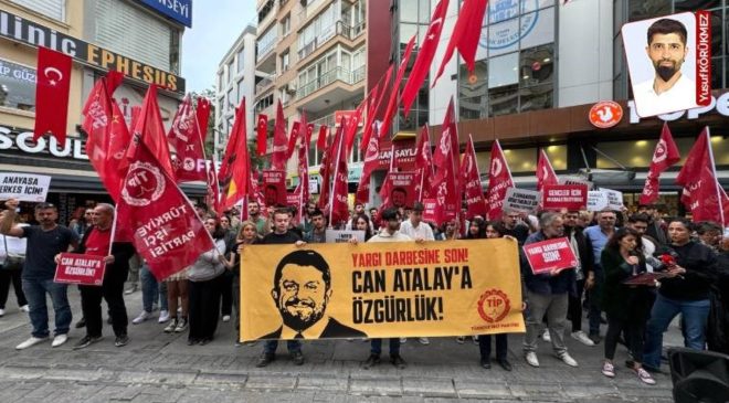 İzmir, Can Atalay için sokakta: ‘Adalet istiyoruz ve kazanacağız’