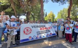 Sağlık çalışanlarından ‘vergide adalet’ protestosu