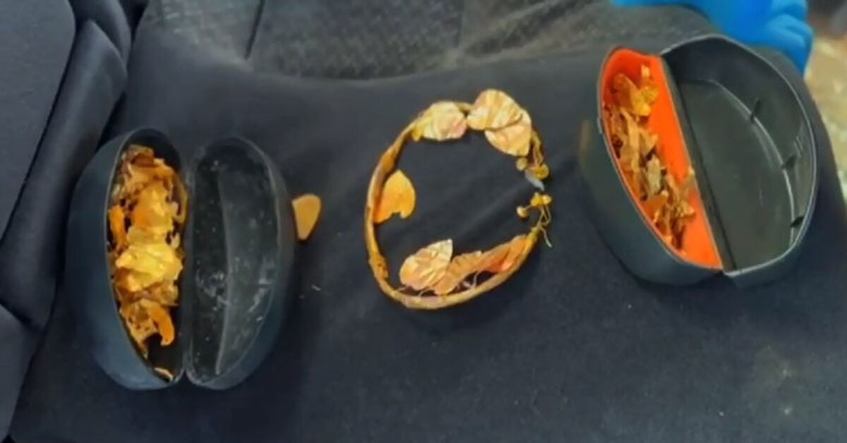 Paha biçilemeyen altın kral tacı bulundu