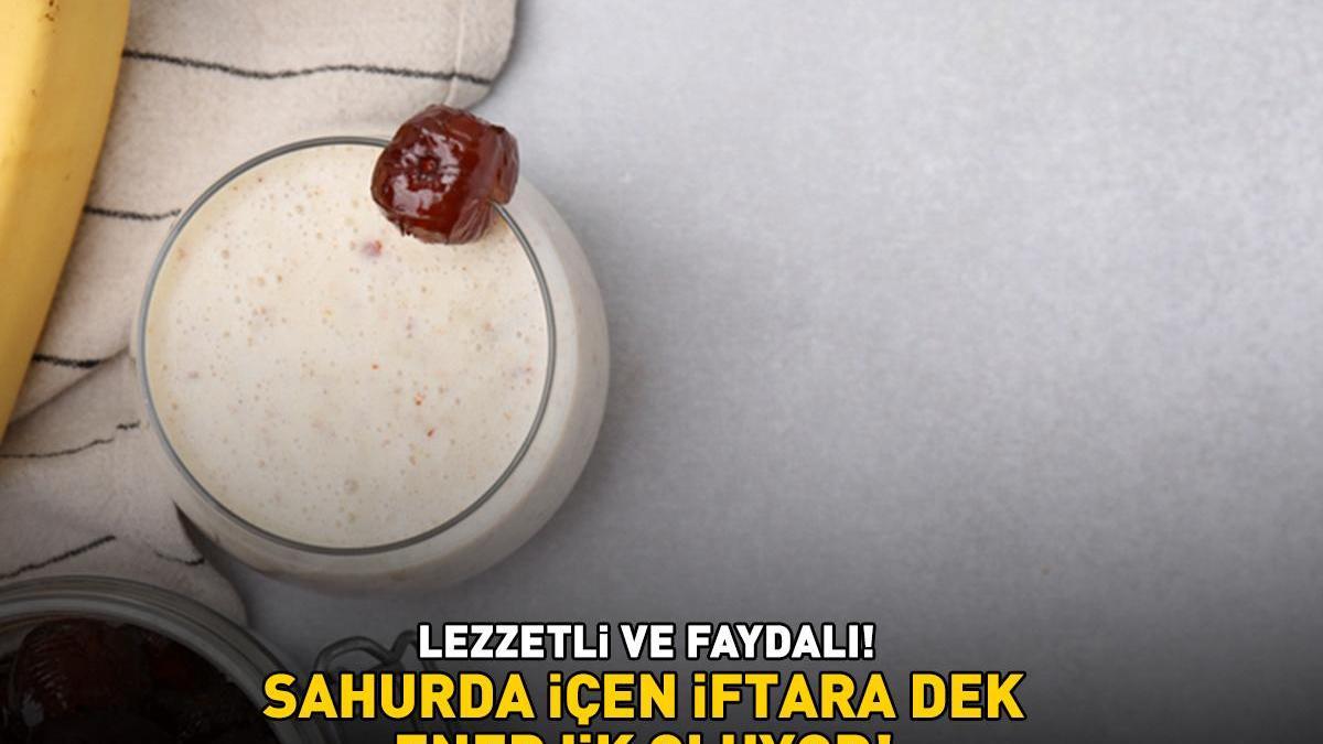 Sahurda içen iftar vaktine kadar enerjik oluyor! Ramazan ayına özel hurmalı smoothie tarifi ve püf noktaları!