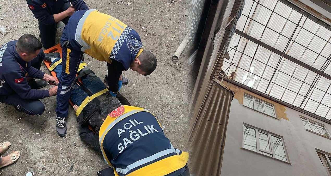 Anteni tamir etmek için çıktığı çatıdan düşüp öldü